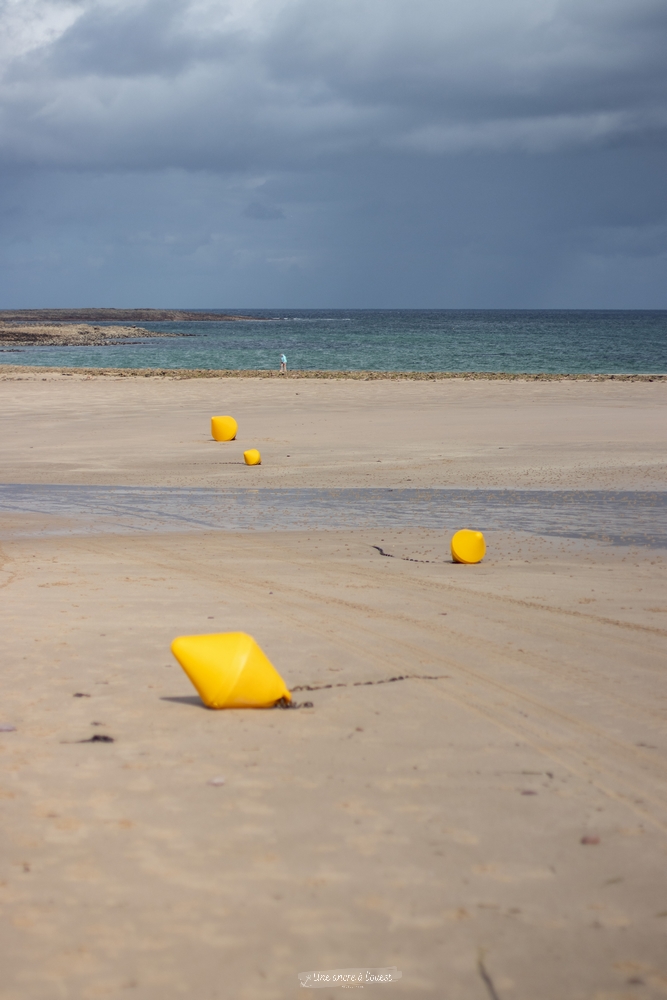 plage Saint-Michel l’îlot avant pluie