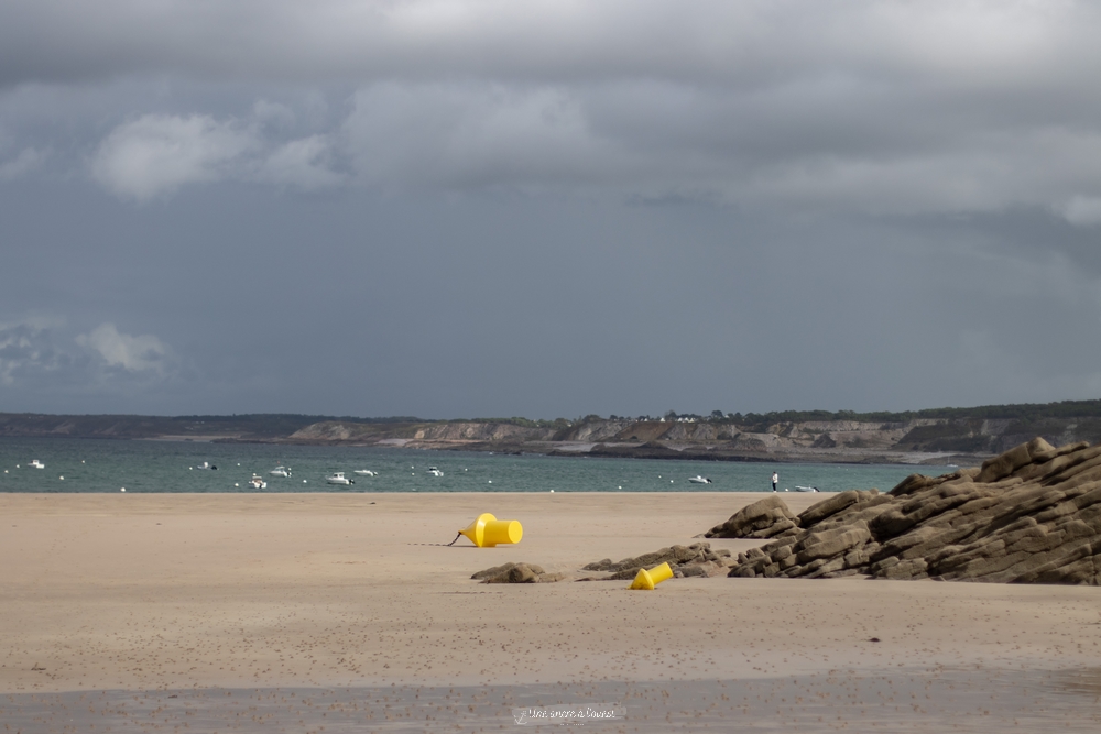plage Saint-Michel l’îlot avant pluie