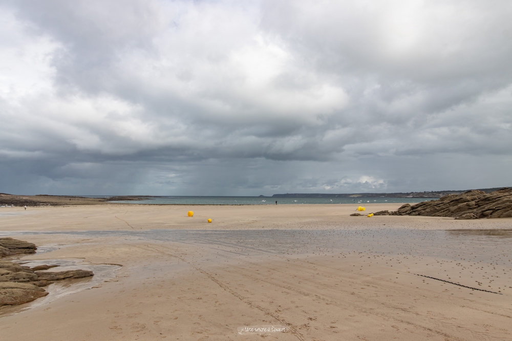 plage Saint-Michel l’îlot avant pluie
