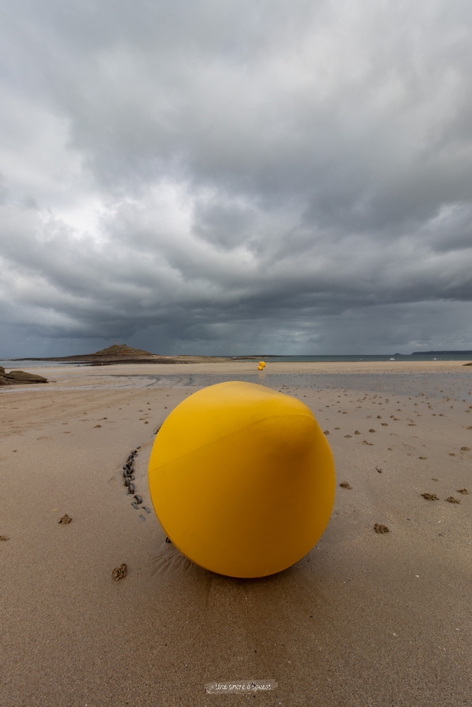 plage Saint-Michel l’îlot avant pluie