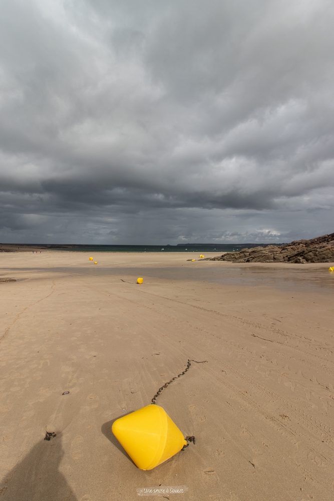 plage Saint-Michel l’îlot avant pluie