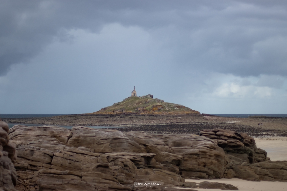 plage Saint-Michel l’îlot avant pluie