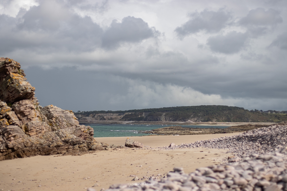 plage Saint-Michel l’îlot avant pluie