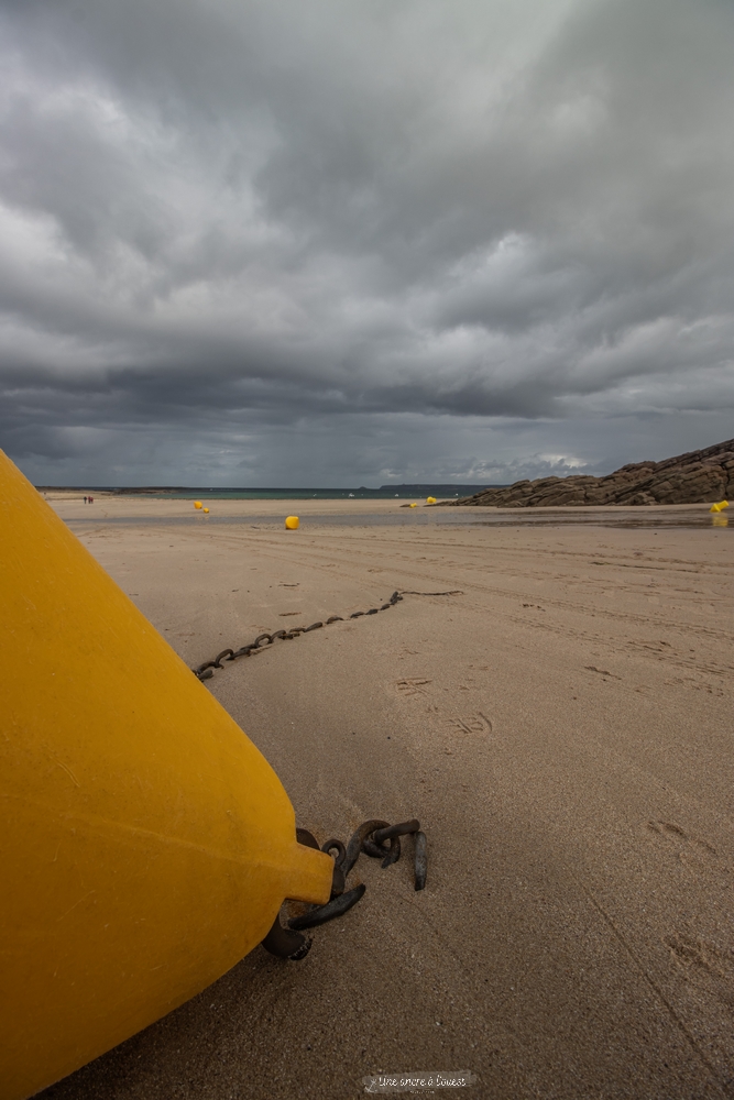 plage Saint-Michel l’îlot avant pluie